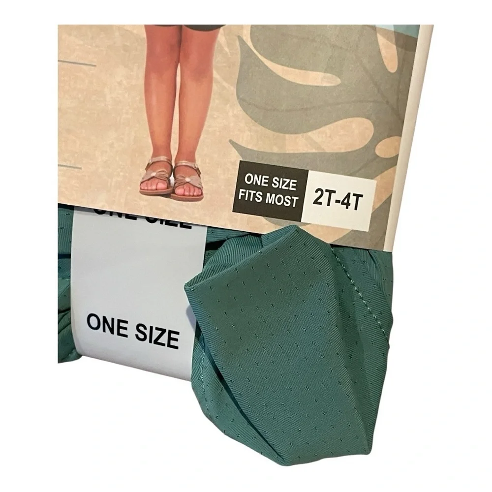 HAZEL + HARPER UPF Swim Coverup Green MOISTURE WICKING UPF PROTECTION 2T-4T